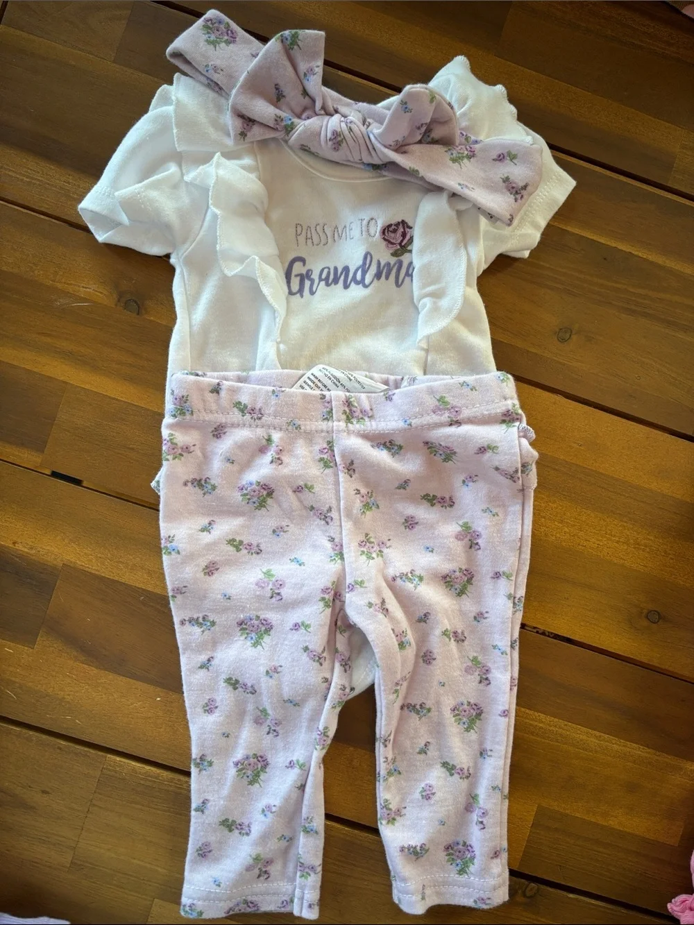Carter's Floral Navy, Pink and White Baby Matching Sets